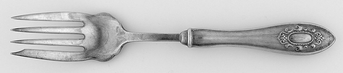 Princess (Silverplate, 1910) Cold Meat Serving Fork Hollow Handle by Williams Bros-1