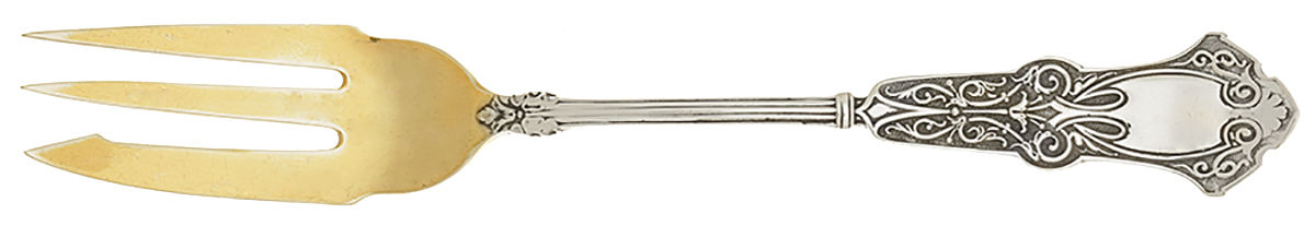 Alhambra (Sterling, 1880) Pastry Fork by Whiting Manf Co-1