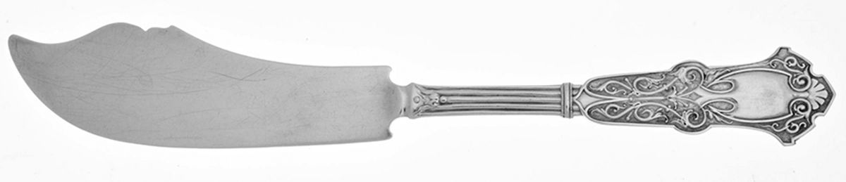 Alhambra (Sterling, 1880) Individual Solid Fish Knife by Whiting Manf Co-1