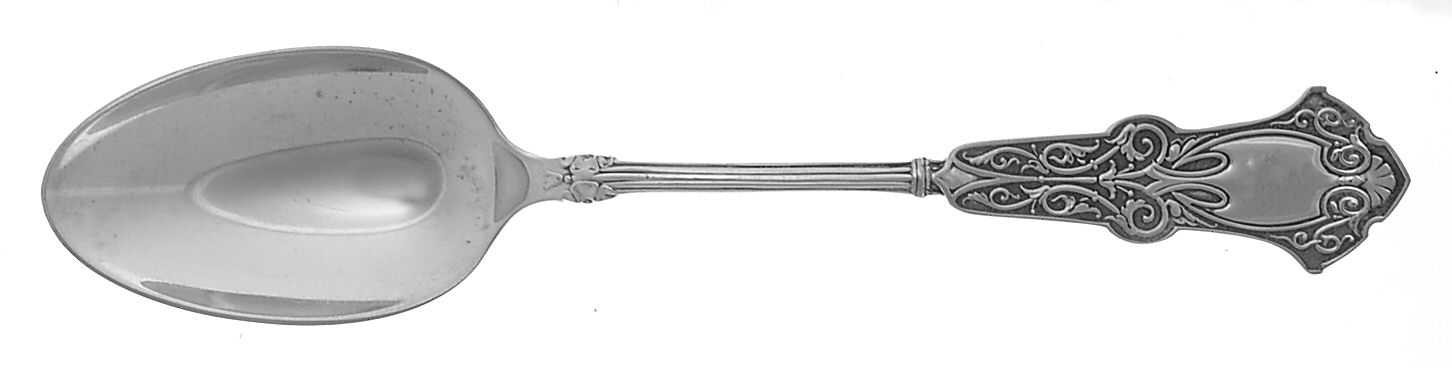 Alhambra (Sterling, 1880) Dessert/Oval Soup Spoon by Whiting Manf Co-1