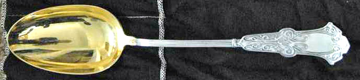 Alhambra (Sterling, 1880) Solid Gravy Serving Spoon by Whiting Manf Co-1