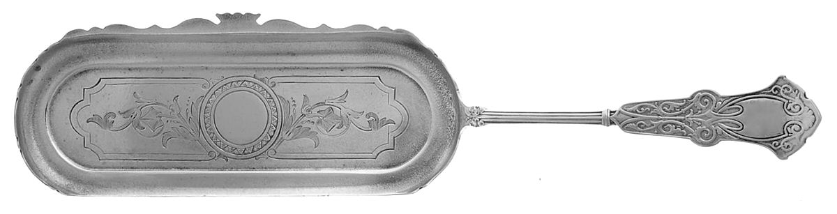 Alhambra (Sterling, 1880) Small Flat Handle Crumb Knife/Crumber by Whiting Manf Co-1