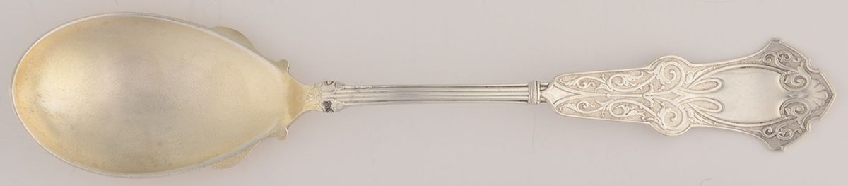Alhambra (Sterling, 1880) Large Jelly Spoon by Whiting Manf Co-1