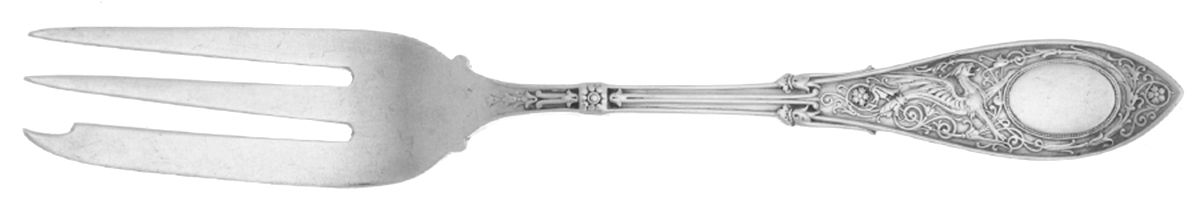 Arabesque (Sterling, 1875) Individual Pie Fork by Whiting Manf Co-1