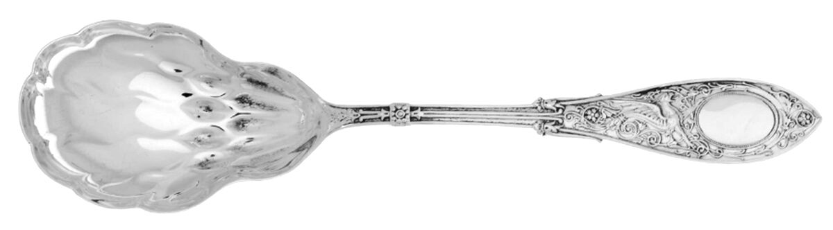 Arabesque (Sterling, 1875) Large Jelly Spoon by Whiting Manf Co-1