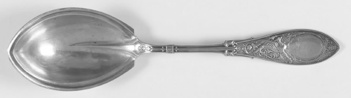 Arabesque (Sterling, 1875) Preserve Spoon by Whiting Manf Co-1