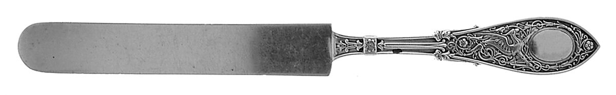 Arabesque (Sterling, 1875) Solid Dessert/Tea Knife by Whiting Manf Co-1