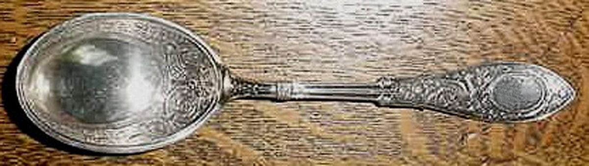 Arabesque (Sterling, 1875) Spoon-Jelly/Large-Decorated Bowl by Whiting Manf Co-1