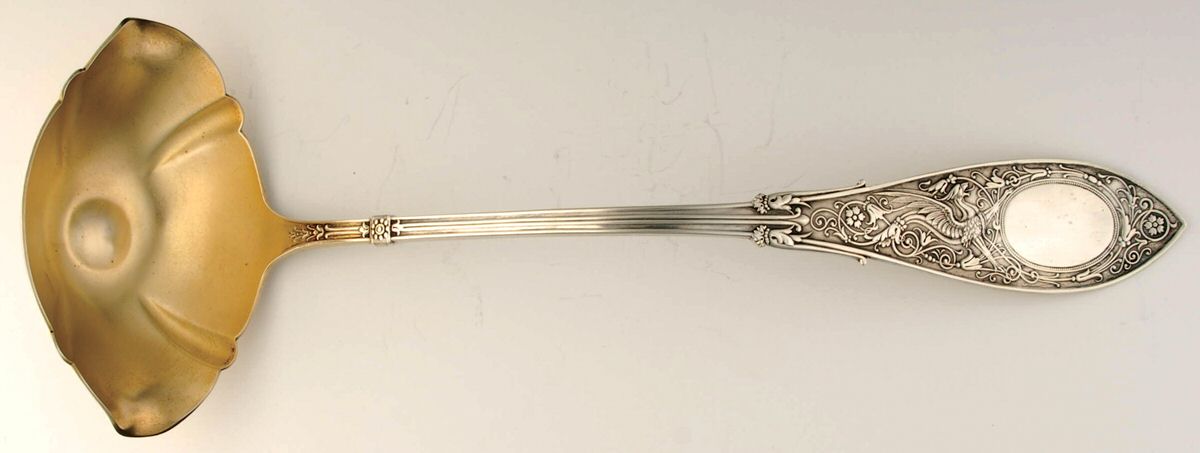 Arabesque (Sterling, 1875) Punch Ladle Solid Piece by Whiting Manf Co-1