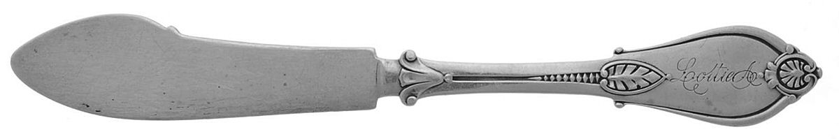Armor (Sterling, 1871) Flat Handle Master Butter Knife by Whiting Manf Co-1