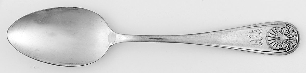 Athenian (Sterling, 1890) Monogram Teaspoon by Whiting Manf Co-1