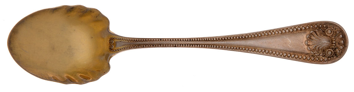 Bead (Sterling, 1880, No Monograms) Ice Cream Spoon Individual by Whiting Manf Co-1