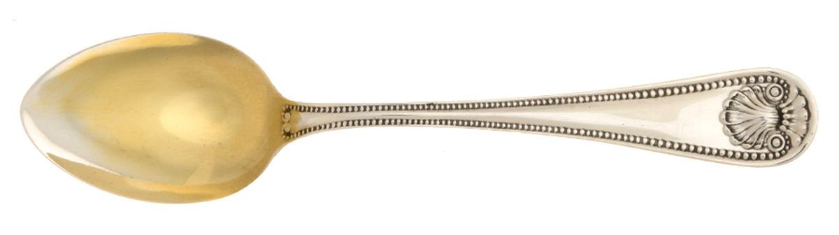 Bead (Sterling, 1880, No Monograms) Demitasse Spoon by Whiting Manf Co-1