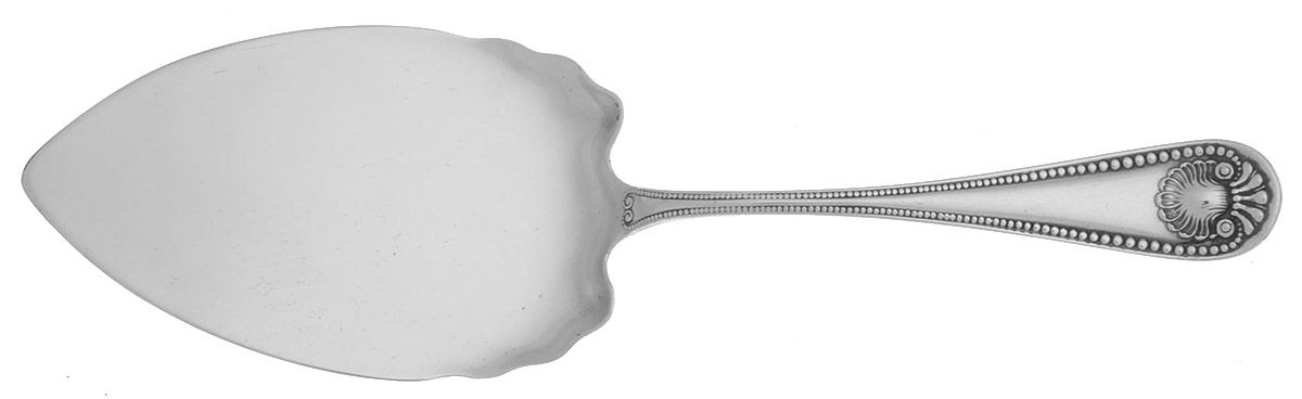 Bead (Sterling, 1880, No Monograms) Large Solid Pie Knife by Whiting Manf Co-1