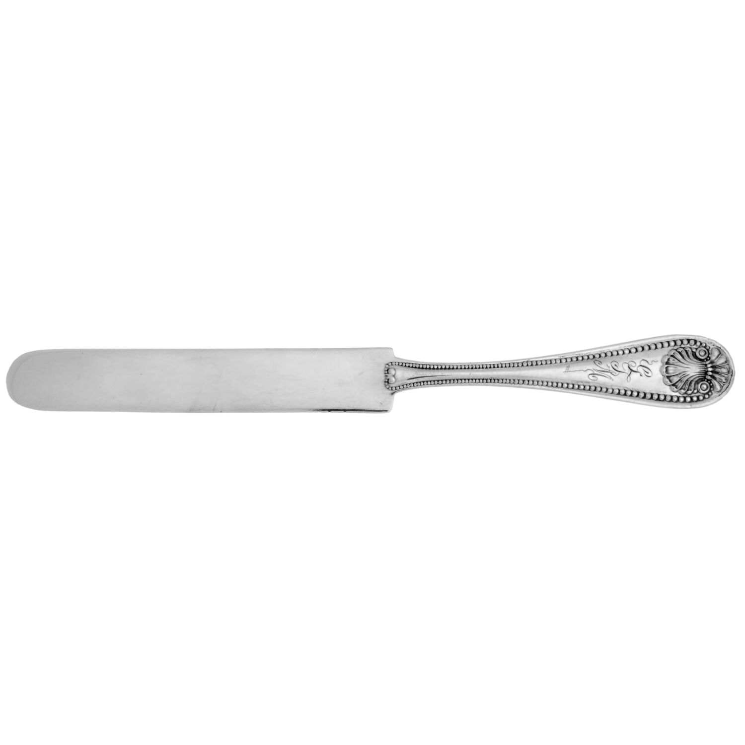 Bead (Sterling, 1880, No Monograms) Solid Tea/Child Knife by Whiting Manf Co-1