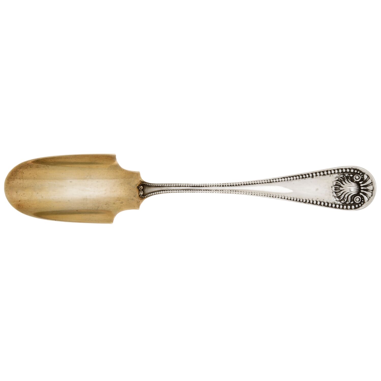 Bead (Sterling, 1880, No Monograms) Solid Cheese Scoop by Whiting Manf Co-1