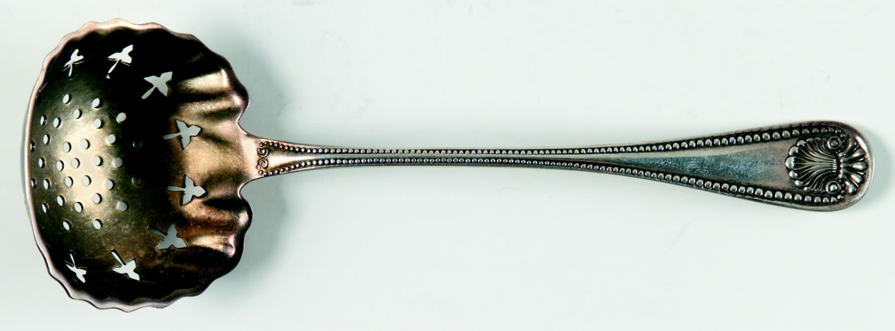 Bead (Sterling, 1880, No Monograms) Large Sugar Sifter by Whiting Manf Co-1
