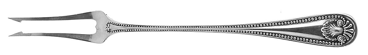 Bead (Sterling, 1880, No Monograms) Olive Fork by Whiting Manf Co-1