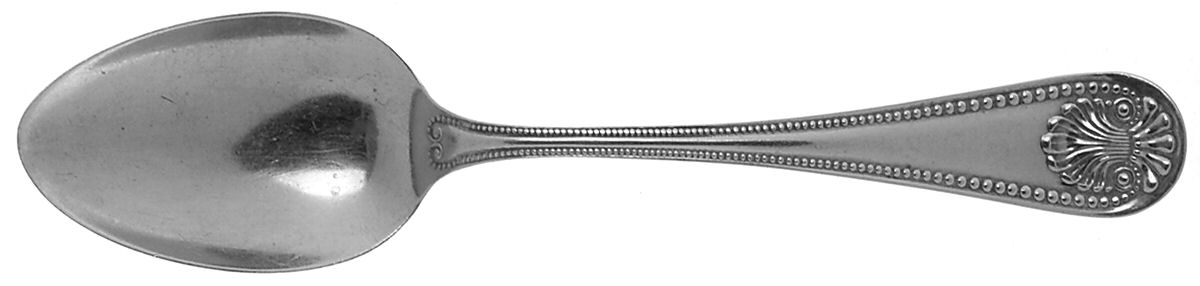 Bead (Sterling, 1880, No Monograms) Dessert/Oval Soup Spoon by Whiting Manf Co-1