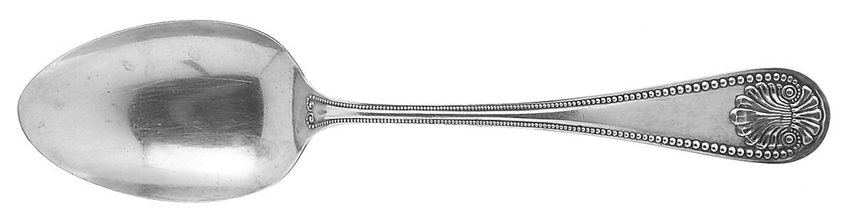 Bead (Sterling, 1880, No Monograms) Tablespoon (Serving Spoon) by Whiting Manf Co-1