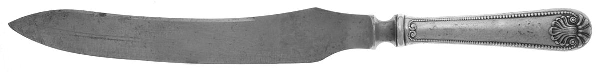Bead (Sterling, 1880, No Monograms) Small Steak Carving Knife with Stainless Blade by Whiting Manf Co-1