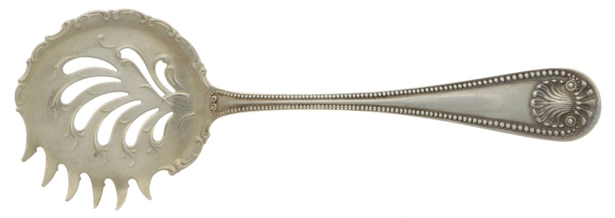 Bead (Sterling, 1880, No Monograms) Large Cucumber Server by Whiting Manf Co-1
