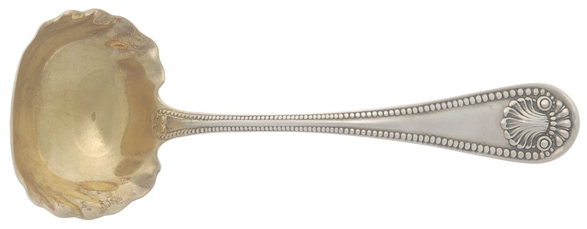 Bead (Sterling, 1880, No Monograms) Mayonnaise Ladle by Whiting Manf Co-1
