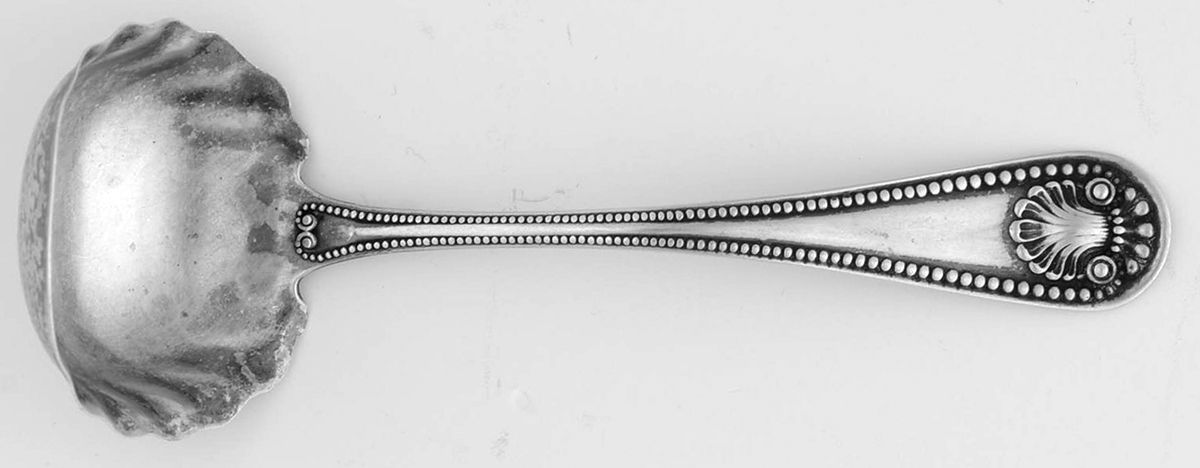 Bead (Sterling, 1880, No Monograms) Mayonnaise Ladle by Whiting Manf Co-1