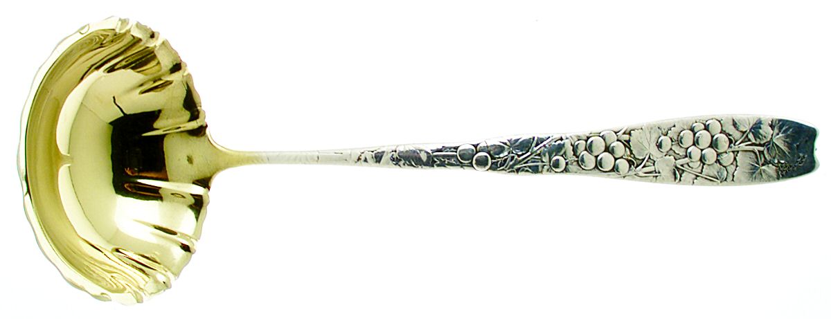 Berry (Sterling, 1880) Oyster Ladle Solid Piece by Whiting Manf Co-1