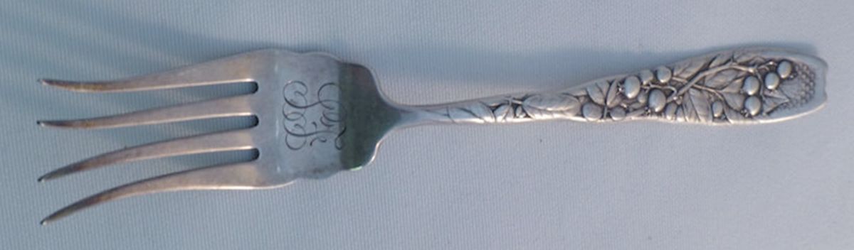 Berry (Sterling, 1880) Large Chipped Beef Fork by Whiting Manf Co-1