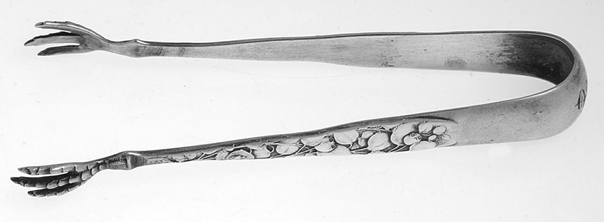 Berry (Sterling, 1880) Small Sugar Tongs by Whiting Manf Co-1