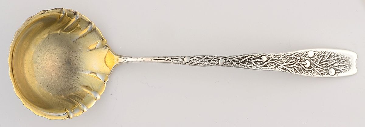 Berry (Sterling, 1880) Solid Piece Cream Ladle by Whiting Manf Co-1