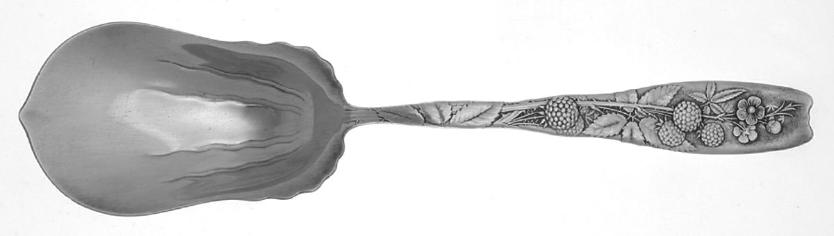 Berry (Sterling, 1880) Solid Salad Serving Spoon by Whiting Manf Co-1