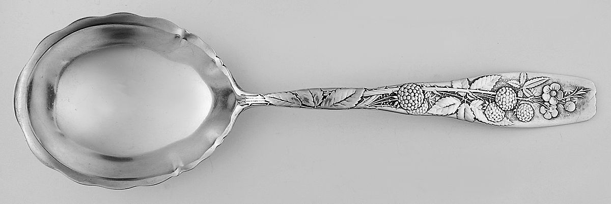Berry (Sterling, 1880) Large Solid Serving Spoon by Whiting Manf Co-1