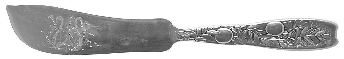 Berry (Sterling, 1880) Flat Handle Master Butter Knife by Whiting Manf Co-1