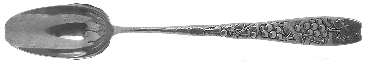 Berry (Sterling, 1880) Oversize Solid Salad Serving Spoon by Whiting Manf Co-1