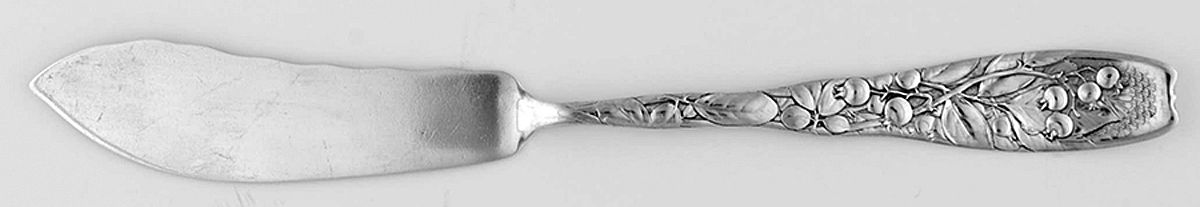 Berry (Sterling, 1880) Flat Handle Master Butter Knife by Whiting Manf Co-1