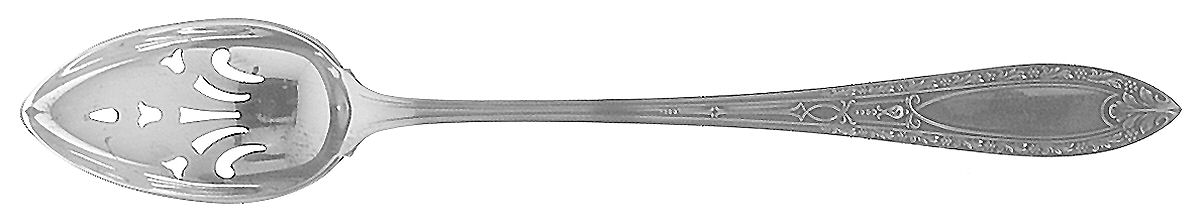 Chateau (Sterling, 1923) Pierced Bowl Short Handle Olive Spoon by Whiting Manf Co-1