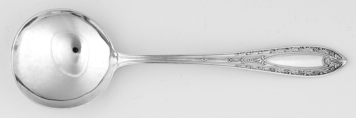 Chateau (Sterling, 1923) Round Bowl Soup Spoon (Bouillon) by Whiting Manf Co-1