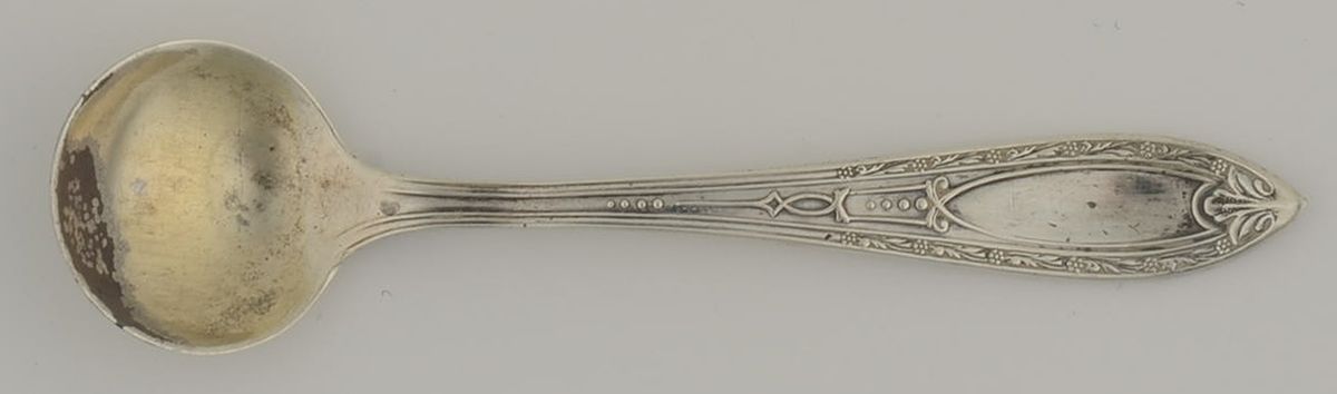 Chateau (Sterling, 1923) Individual Salt Spoon by Whiting Manf Co-1
