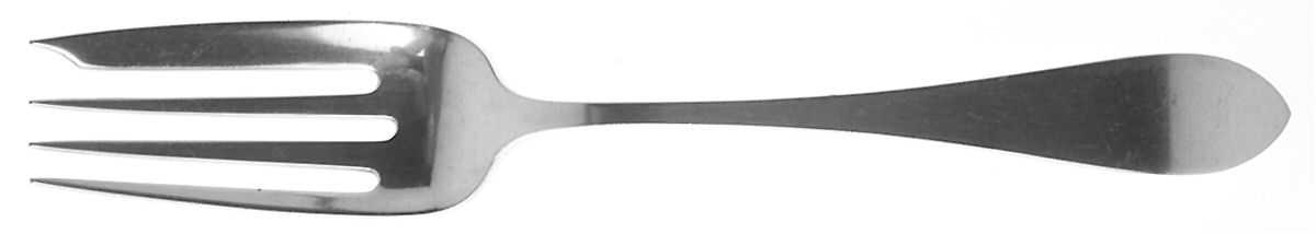 Colonial (Sterling, 1907) Small Solid Cold Meat Serving Fork by Whiting Manf Co-1