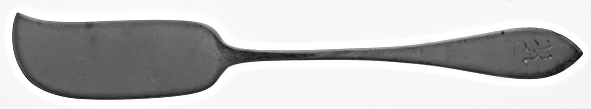 Colonial (Sterling, 1907) Large Flat Handle Butter Spreader by Whiting Manf Co-1