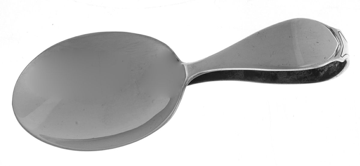 Colonial (Sterling, 1907) Curved Handle Baby Spoon by Whiting Manf Co-1