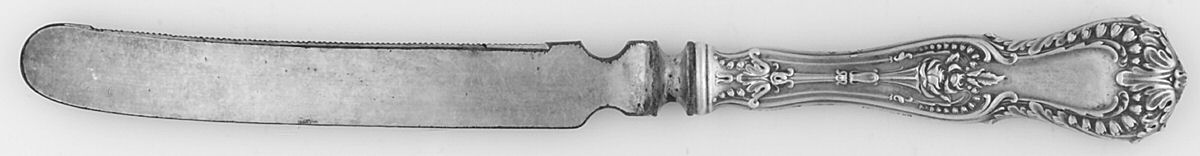 Dorothy Vernon (Sterling, 1909) Orange Knife with Silverplate Blade by Whiting Manf Co-1