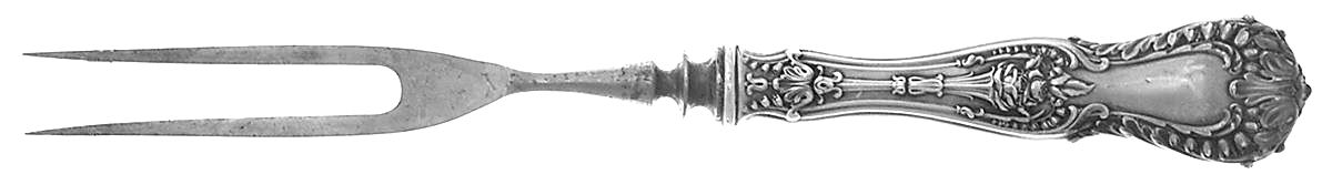 Dorothy Vernon (Sterling, 1909) Small Steak Carving Fork with Stainless Prongs by Whiting Manf Co-1