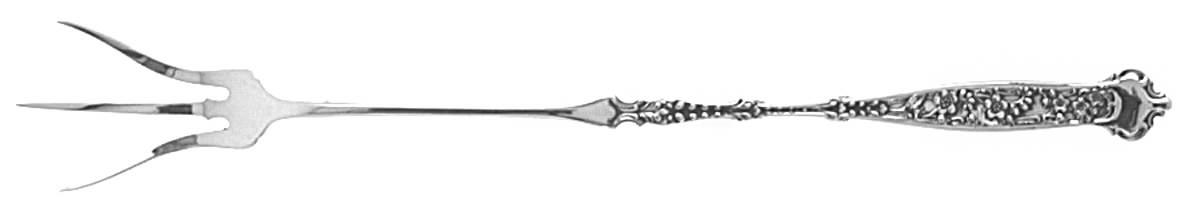 Dresden (Sterling, 1896) Large Lettuce Serving Fork by Whiting Manf Co-1