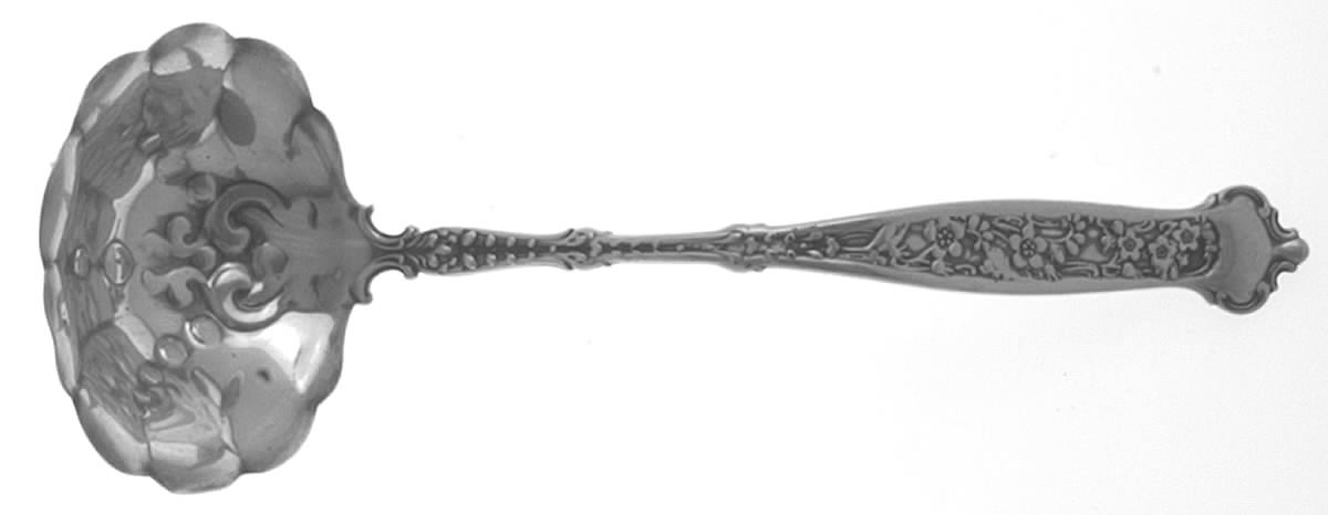 Dresden (Sterling, 1896) Solid Piece Cream Ladle by Whiting Manf Co-1