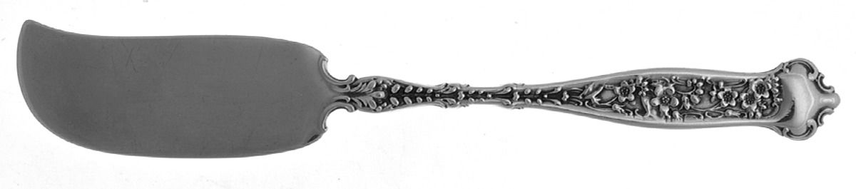 Dresden (Sterling, 1896) Flat Handle Butter Spreader by Whiting Manf Co-1