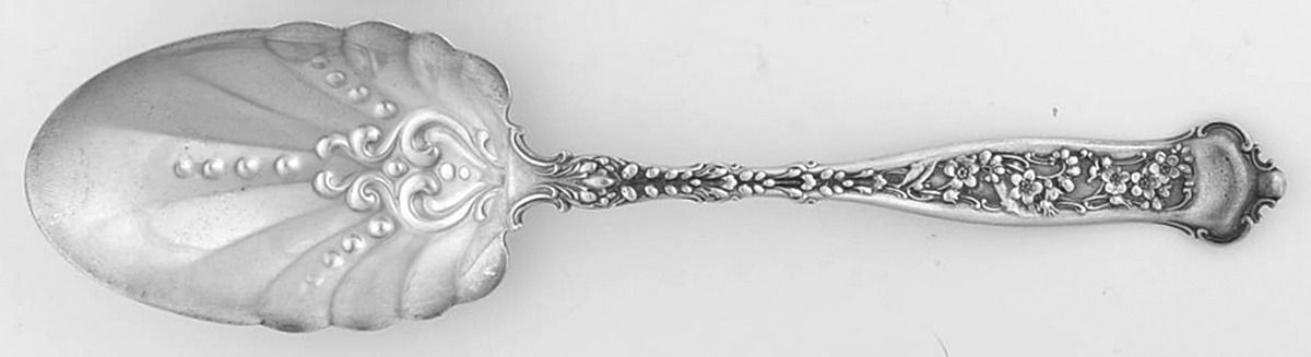 Dresden (Sterling, 1896) Solid Salad Serving Spoon by Whiting Manf Co-1