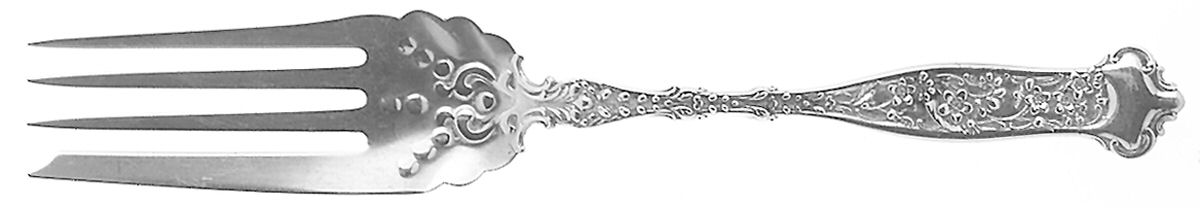 Dresden (Sterling, 1896) Fork-Cold Meat/Servg-Sm/Solid by Whiting Manf Co-1